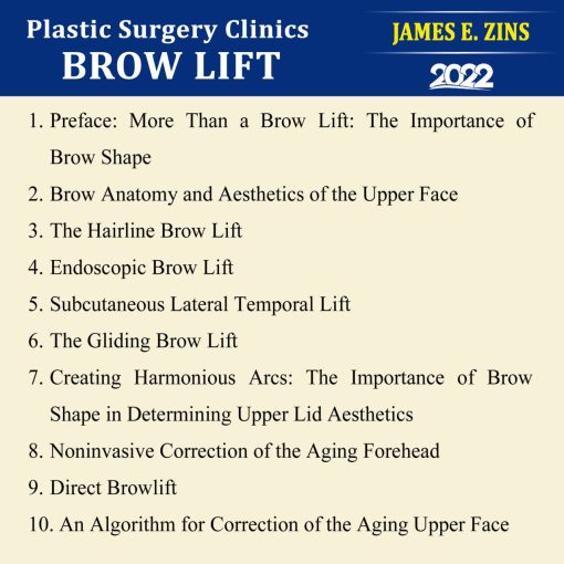 Plastic Surgery Clinics (2022 #3) : Brow Lift